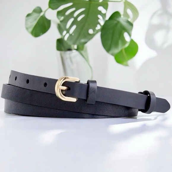 Double-Wrap Belt, Black Size Medium - NWT J Crew - Size M Black Leather Belt - Picture 13 of 15
